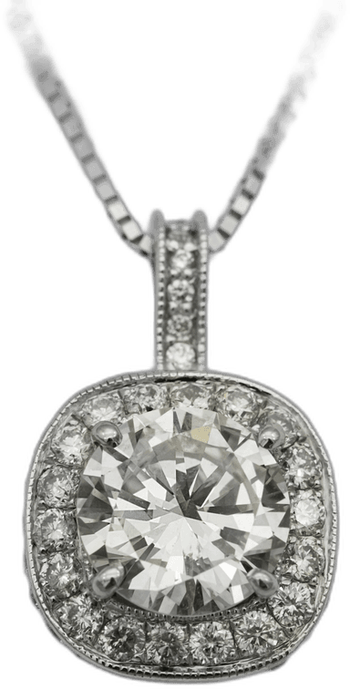 Steel pendant necklace